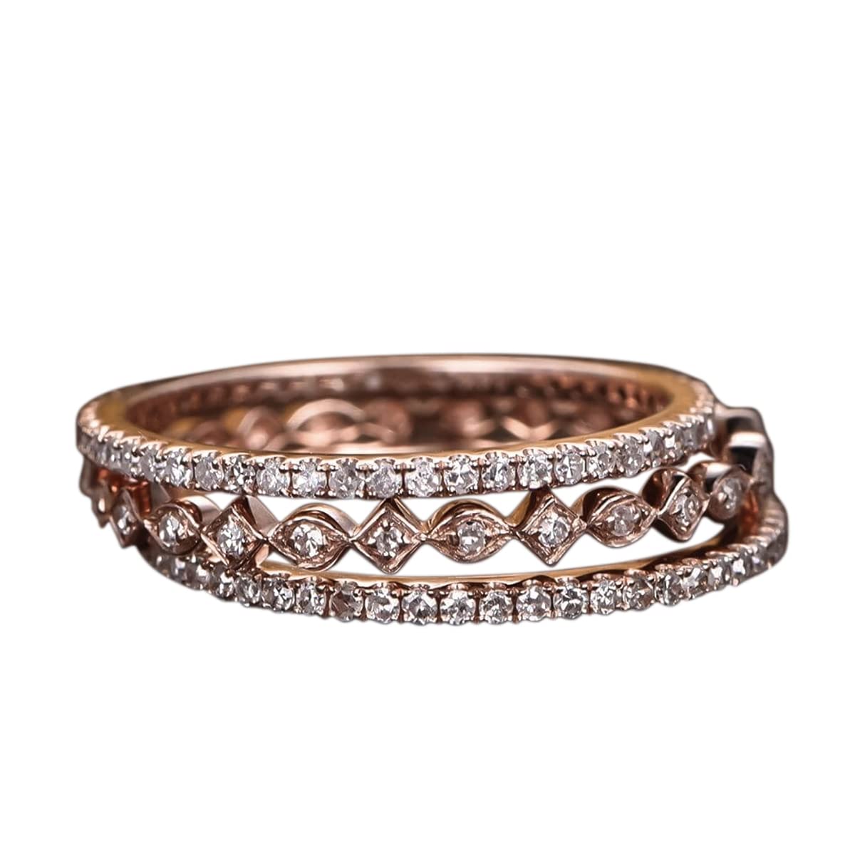 1.50 Carat 3-Piece Wedding Ring Set - 18k Gold Plated Bridal Band for Engagement, Marriage & Anniversary - Perfect for Proposals, Vows & Romantic Occasions