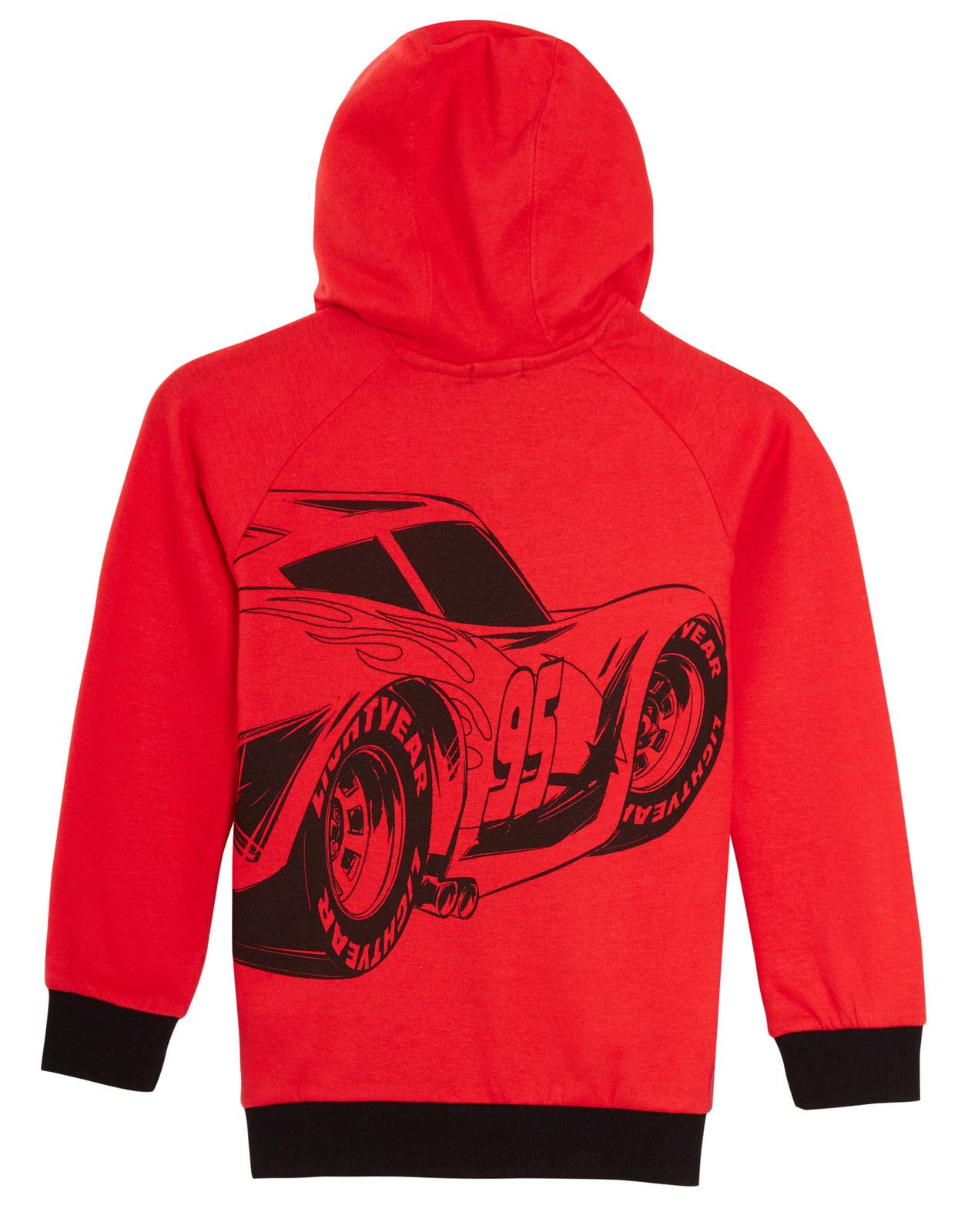 Disney Cars Lightning McQueen Boys' Full Zip Hooded Jacket - Kids' Sweatshirt & Jumper for School, Play & Everyday Wear