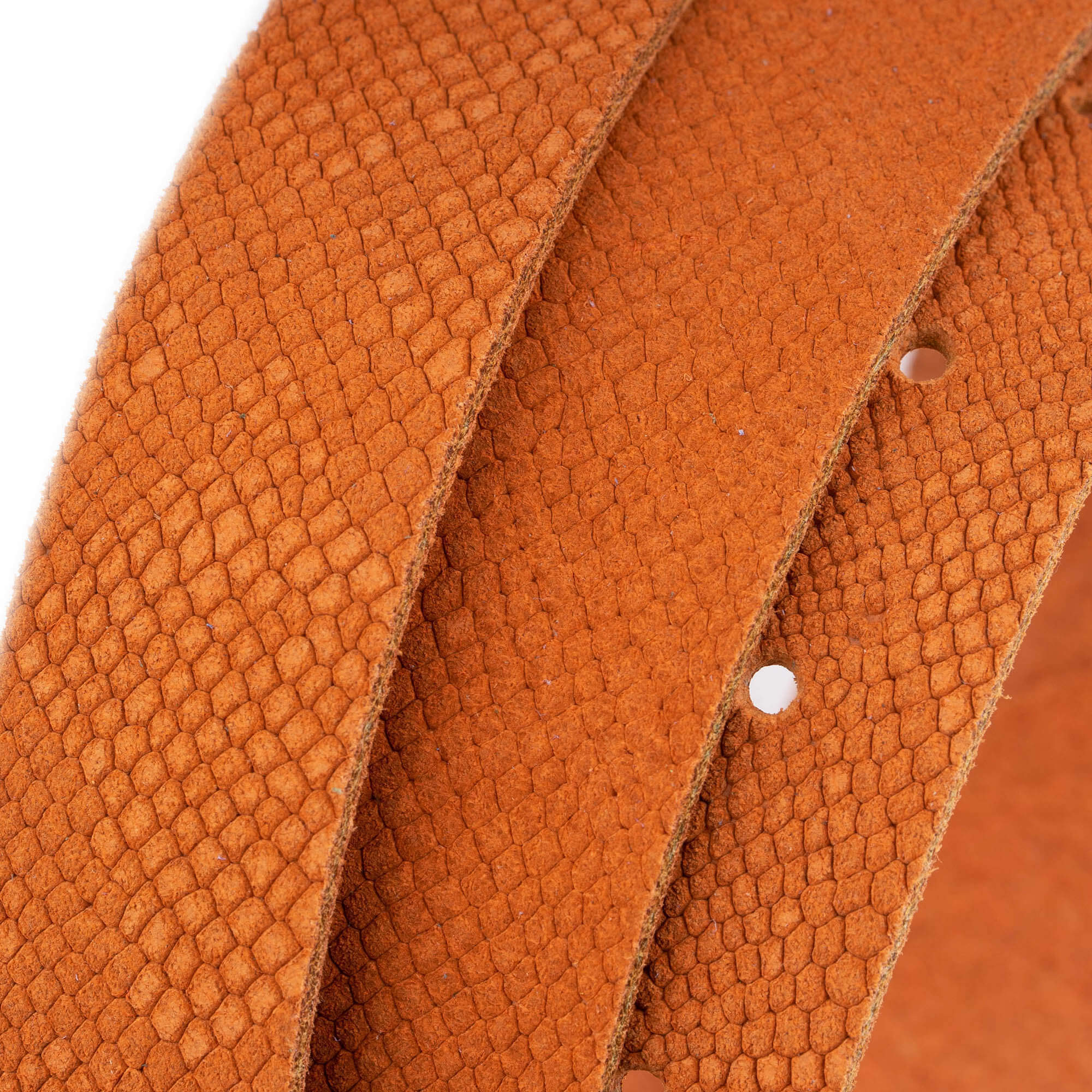 Versace Replacement Belt Strap - 2.5cm Orange Suede with Snake Embossed Design | Fashion Accessory for Jeans, Dresses & Formal Wear