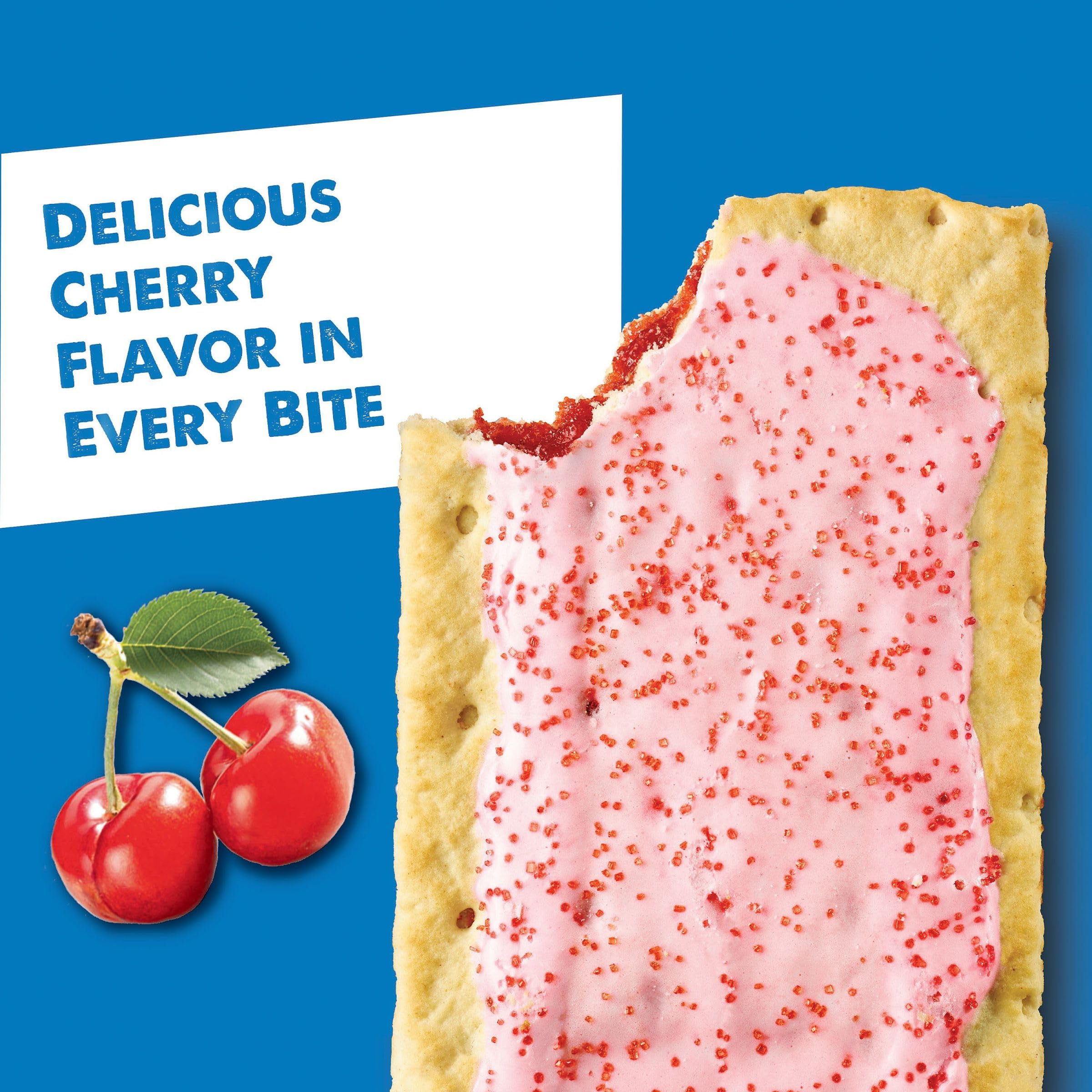 Pop-Tarts Frosted Cherry Toaster Pastries - 13.5oz Box (8 Count) | Breakfast Food, Kids Snacks, Quick Breakfast Idea for Busy Mornings & School Lunches