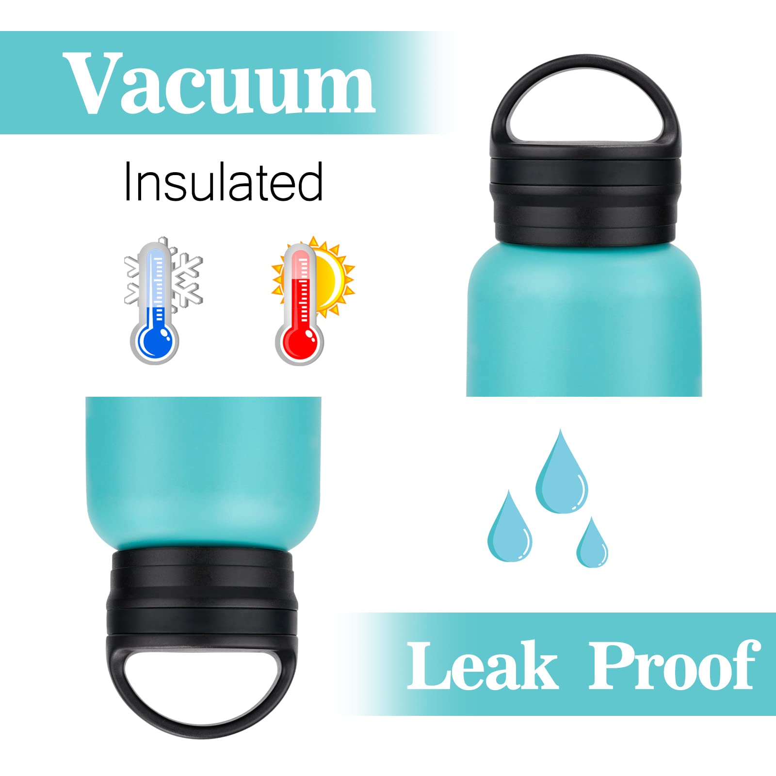 Morla Standard Size Lid - Compatible with Hydro Flask & Simple Modern Ascent Water Bottles | Leak-Proof, Durable Replacement Cap for Outdoor, Gym, Hiking & Travel Use