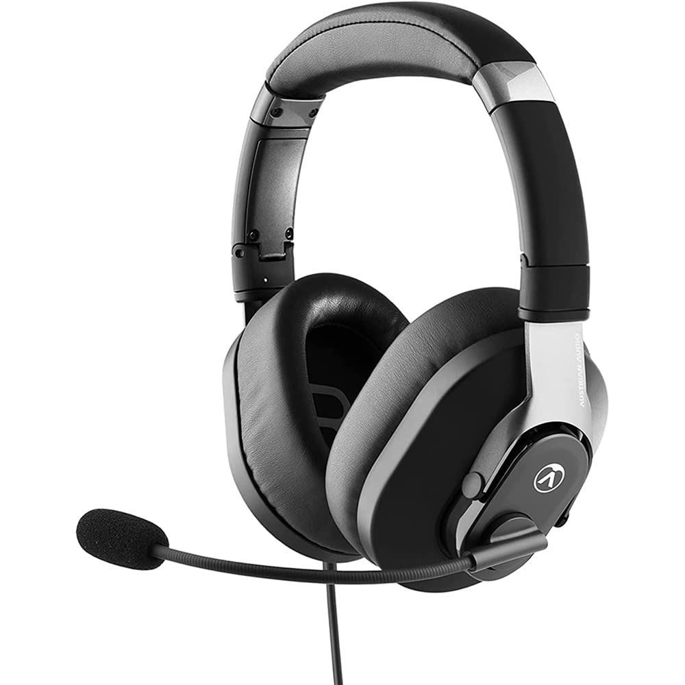 Austrian Audio PB17 Professional Office Headset - 44mm High Excursion Drivers, Omni-Directional Mic with Mute, Passive Noise Cancelling, 3.5mm/USB-A Adapter - Perfect for Remote Work, Call Centers & Online Meetings
