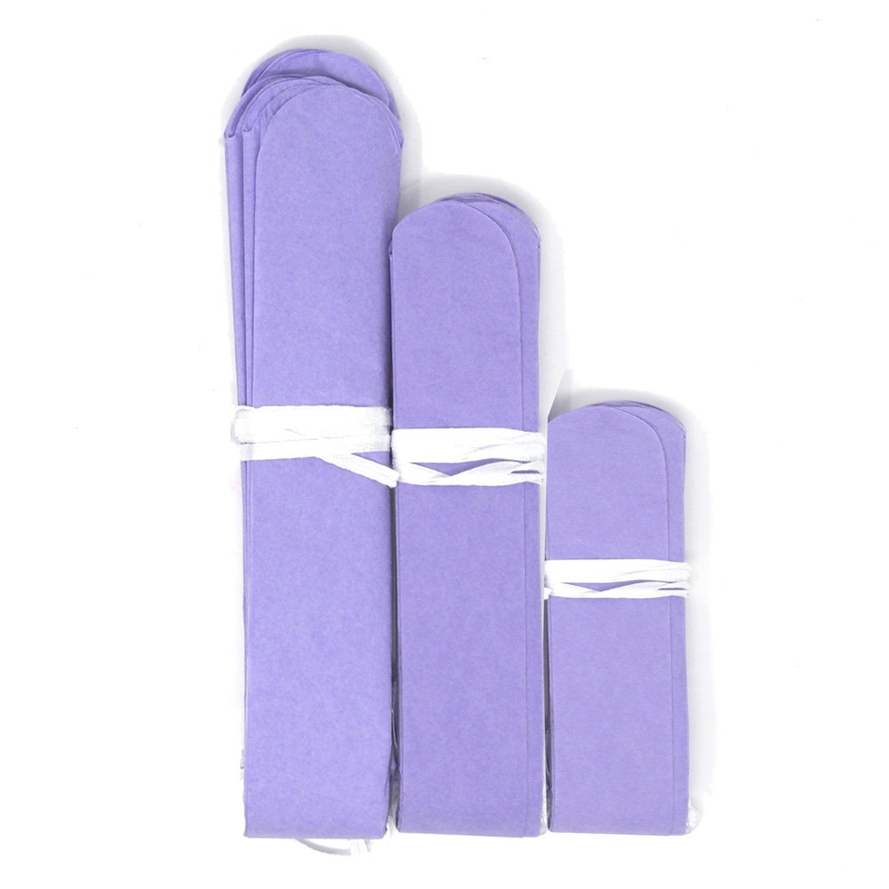 Homeford Hanging Paper Pom Poms Ball Centerpiece Decor - 3-Piece Set in Assorted Sizes (Lavender) for Wedding, Baby Shower & Party Decorations