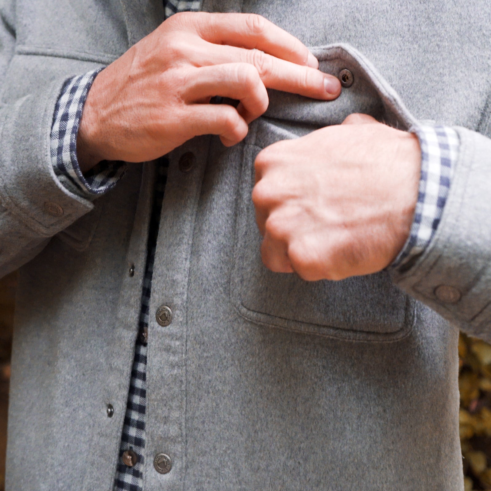 Dover Wool Shirt Jacket for Men - Warm Winter Fleece Lined Plaid Shirt Jacket - Outdoor Hiking, Camping & Casual Wear