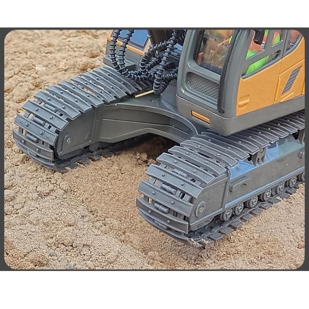 1:20 Scale Remote Control Excavator Toy with 360° Rotation & 11-Channel RC - Excavator & Dump Truck Set for Adults & Kids | Construction Play, Outdoor Fun, Birthday Gift