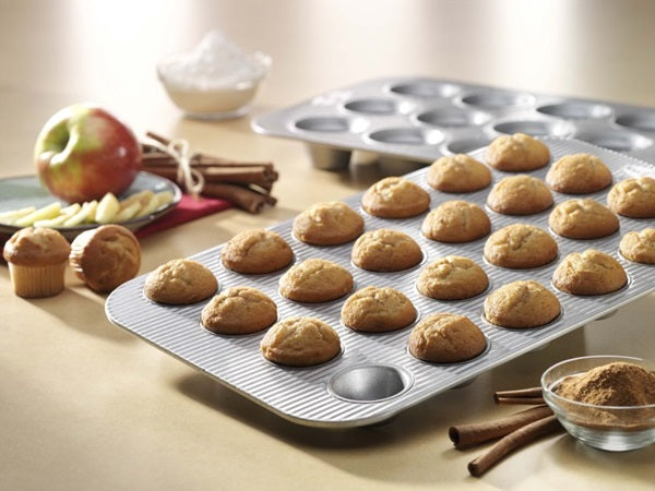 Non-Stick USA Mini Muffin Pan - 12 Cup Baking Sheet for Cupcakes, Brownies & Muffins - Perfect for Parties, Holidays & Family Baking
