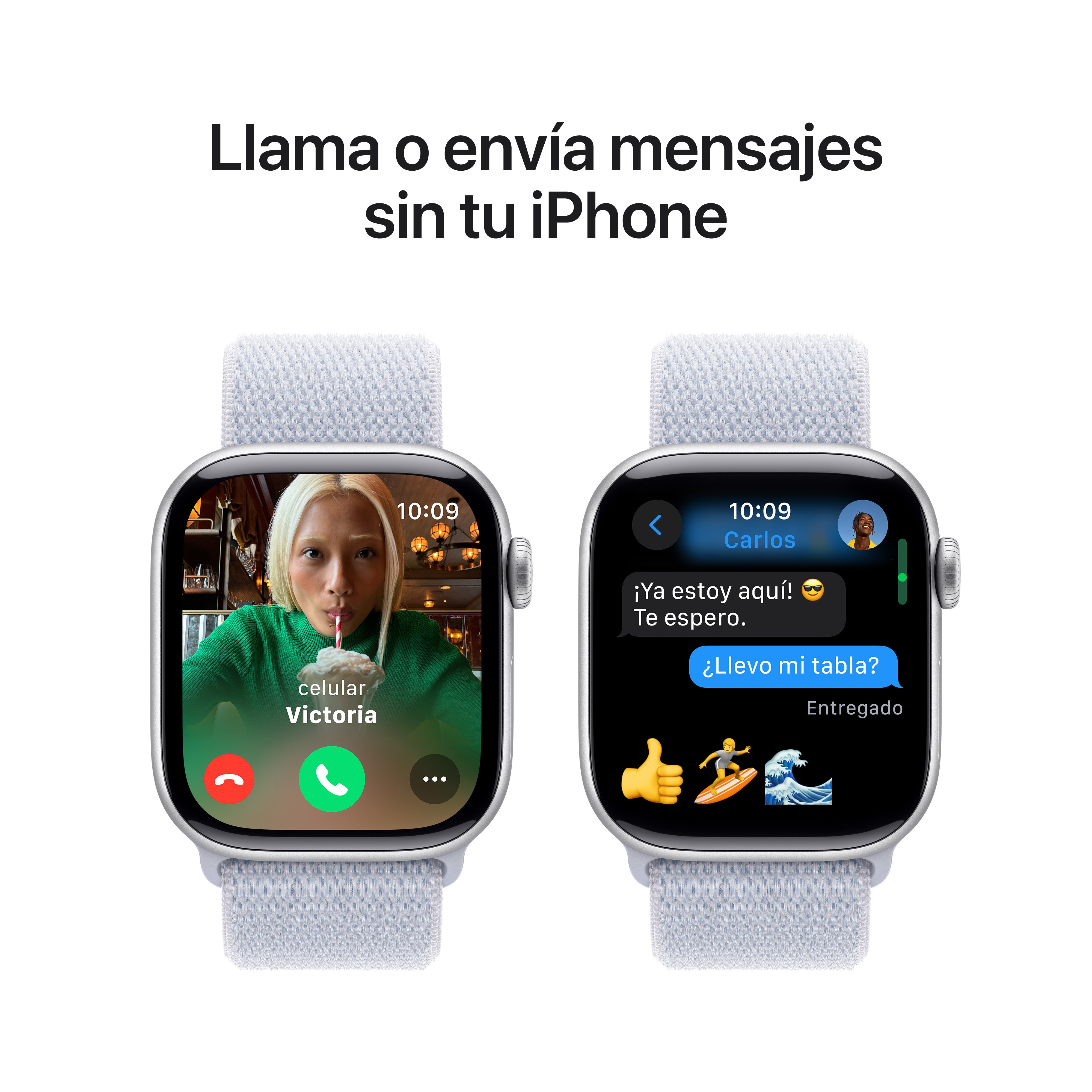 Apple Watch Series 10 GPS 42mm Silver Aluminum Case with Cloud Blue Sport Band - Perfect for Fitness Tracking & Everyday Wear