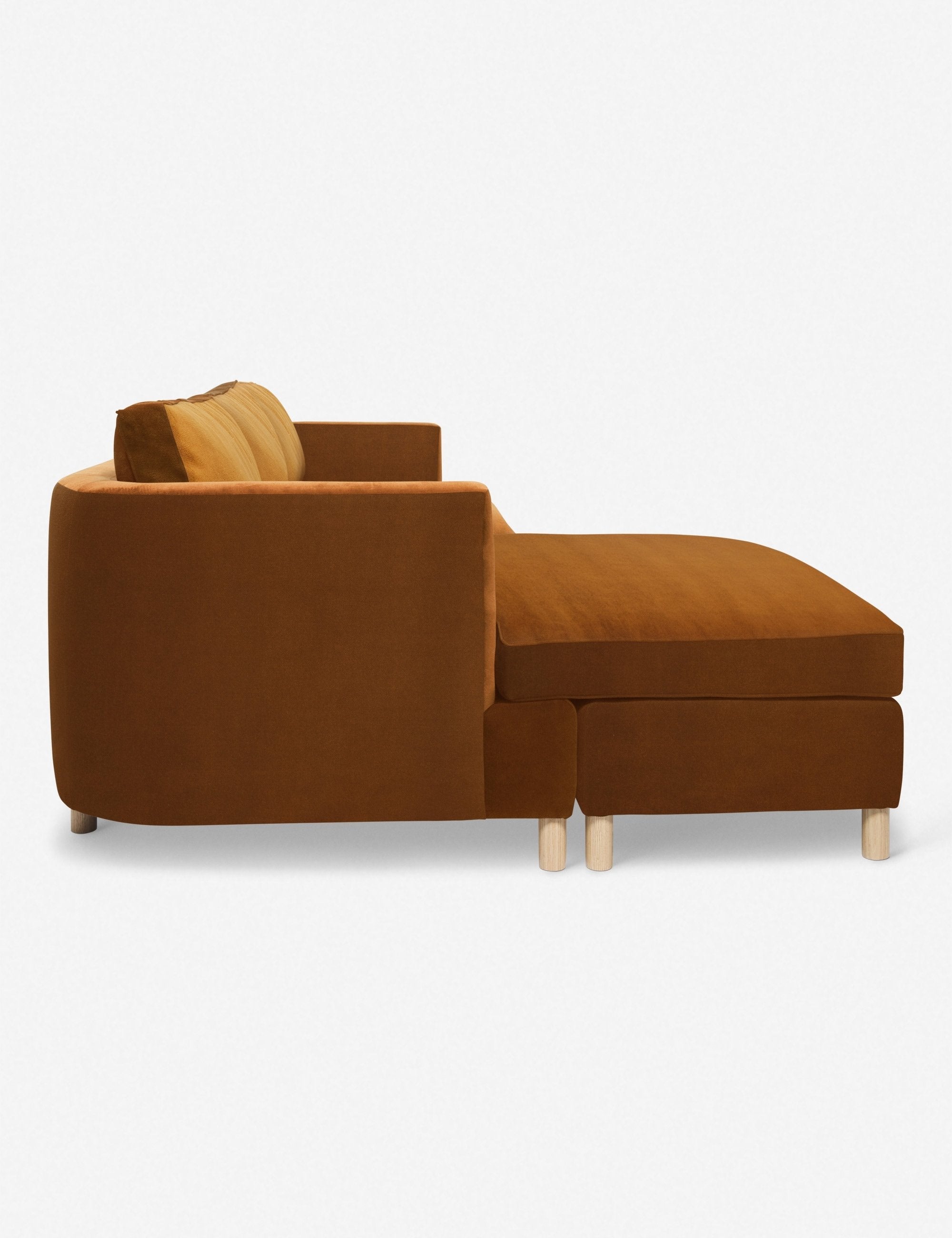 Belton Sectional Sofa by Ginny Macdonald - Modern L-Shaped Couch for Living Room, Lounge & Family Room - Comfortable Fabric Sectional with Reversible Chaise