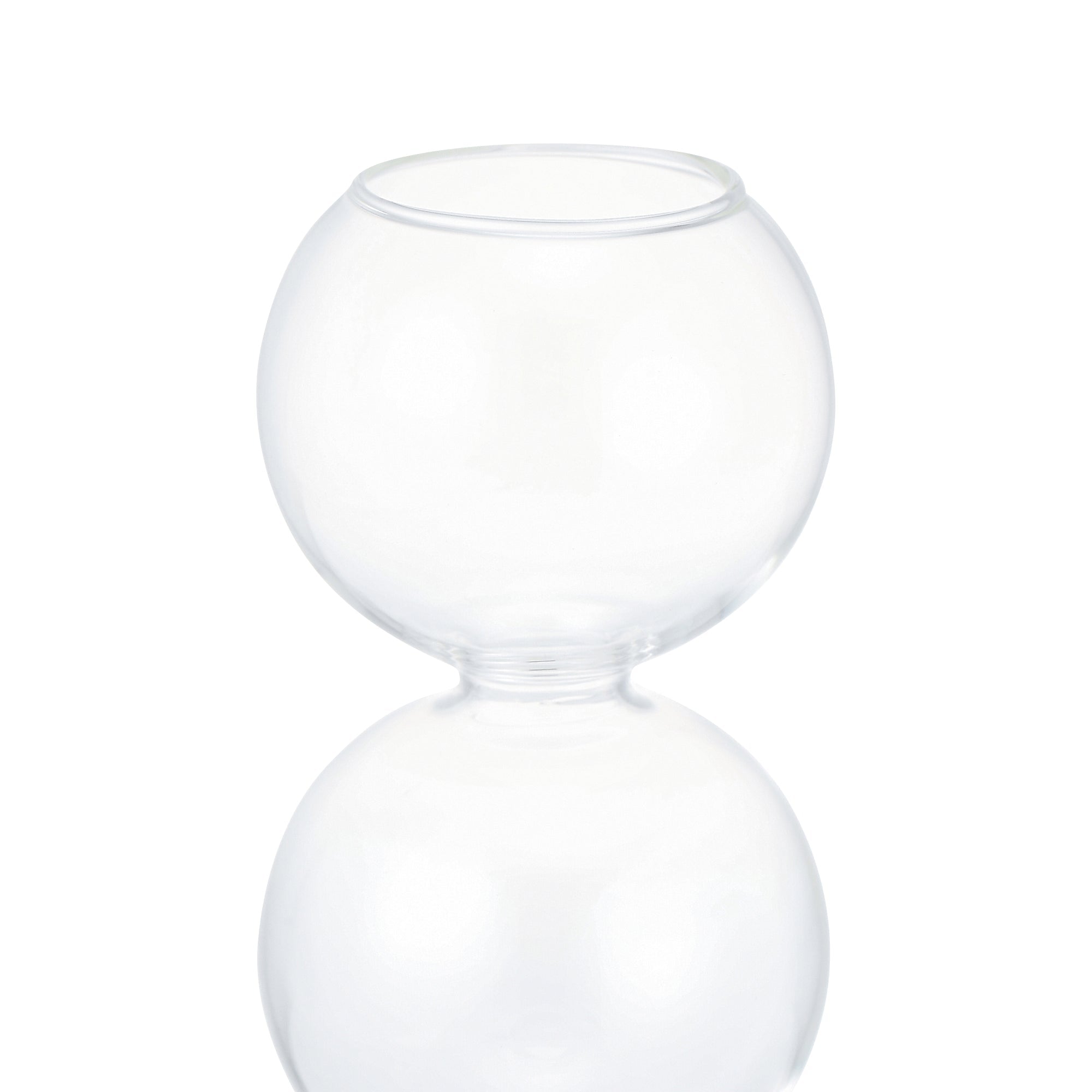 Clear Small Bubble Glass Flower Vase - Elegant Home Decor for Centerpieces, Wedding Decorations & Tabletop Displays