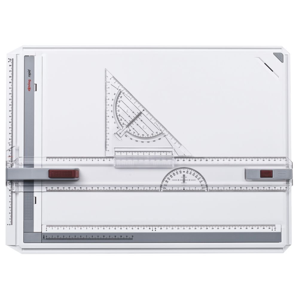 Rotring Rapid A3 Drawing Board with College Case - Professional Drafting & Sketching for Architects, Engineers & Artists