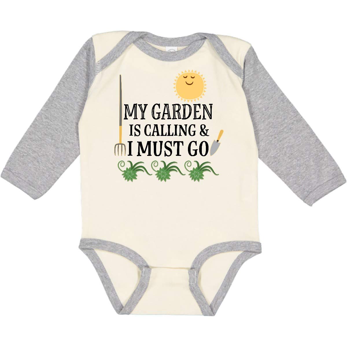 Inktastic Funny Gardening Long Sleeve Baby Bodysuit - 