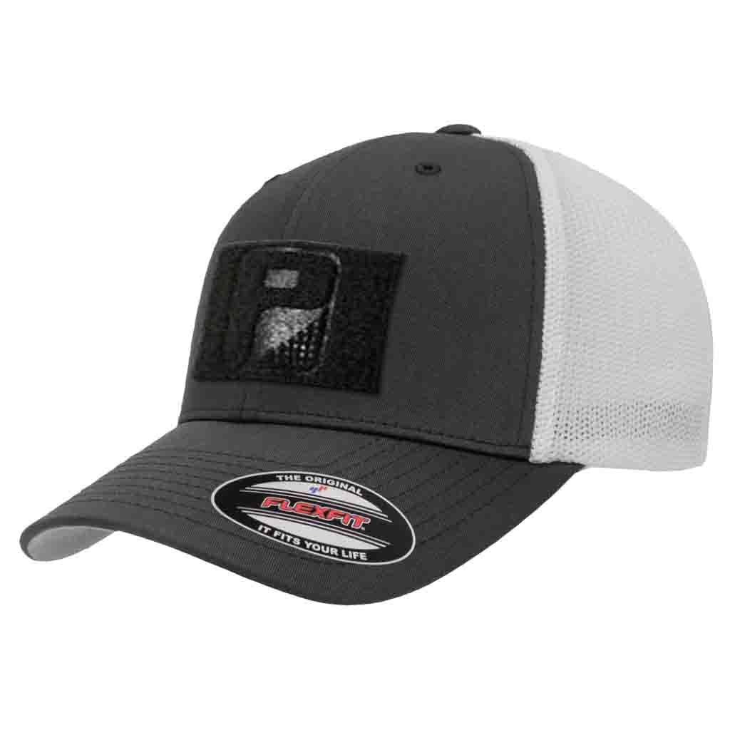 Pull Patch Curved Bill Snapback Trucker Hat - Tactical Cap with 2x3 Inch Loop for Morale Patches | Adjustable Military Style Baseball Cap for Outdoor, Tactical & Casual Wear