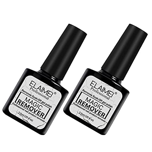 Lurrose 2-Pack Professional Nail Polish Remover for Gel & Acrylic Nails - Fast Acting, Non-Drying Formula for Salon & Home Manicures