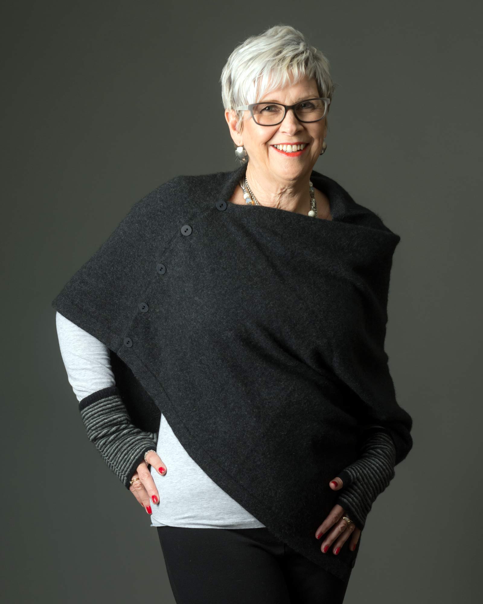 Charcoal Women's AnyWay Possum Merino Wrap Scarf - Soft & Warm Winter Accessory for Outdoor Activities & Casual Wear NE557