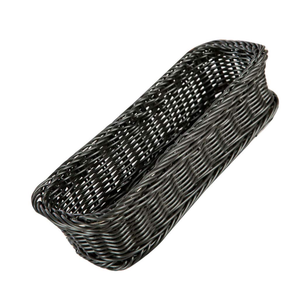 DOITOOL 1-Piece Silverware Organizer - Bamboo Woven Utensil Drawer Holder, Decorative Wicker Tray for Kitchen Storage & Dinnerware Organization | Perfect for Countertop, Pantry, and Dining Table Decor