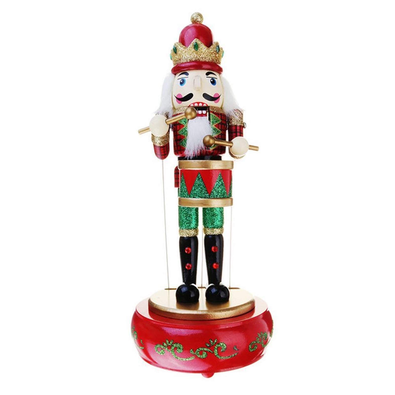Handmade Wooden Carrot Doll Music Box with Removable Decoration - Hong Yi Fei-Shop Puppet Musical Gift Box (Color A) | Perfect for Home Decor, Birthday Gifts & Nursery Room Accessories