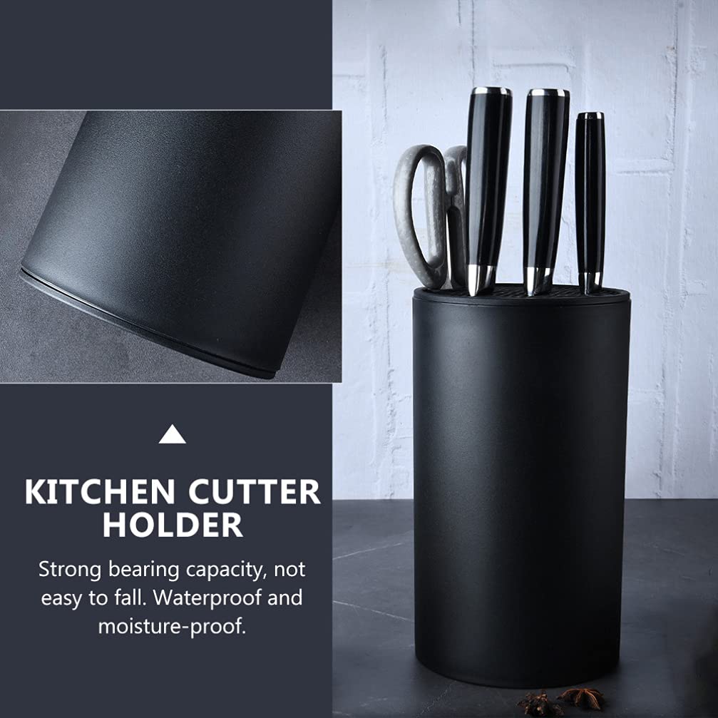 1pc Plastic Knife Holder - Kitchen Utensil Organizer & Storage Stand for Forks, Spoons, Cutlery - Durable Kitchen Accessory for Countertop, Drawer Organization - Perfect for Home, Restaurant, Office Use