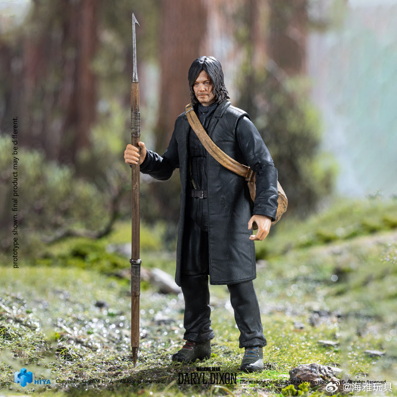 PRE ORDER - Hiya 1/18 Scale 4-Inch The Walking Dead Daryl Dixon Action Figure - Exquisite Mini Collectible Series for Display & Role Play - Perfect for Fans, Collectors & Gift Giving