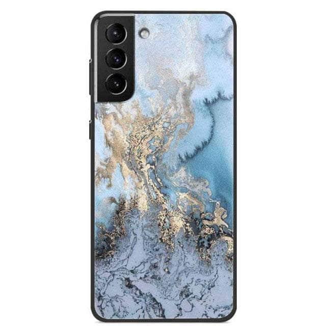 Premium Marble Soft Silicone Phone Case for Samsung Galaxy S22 - Slim Protective Cover with Anti-Slip Grip for Everyday Use & Travel