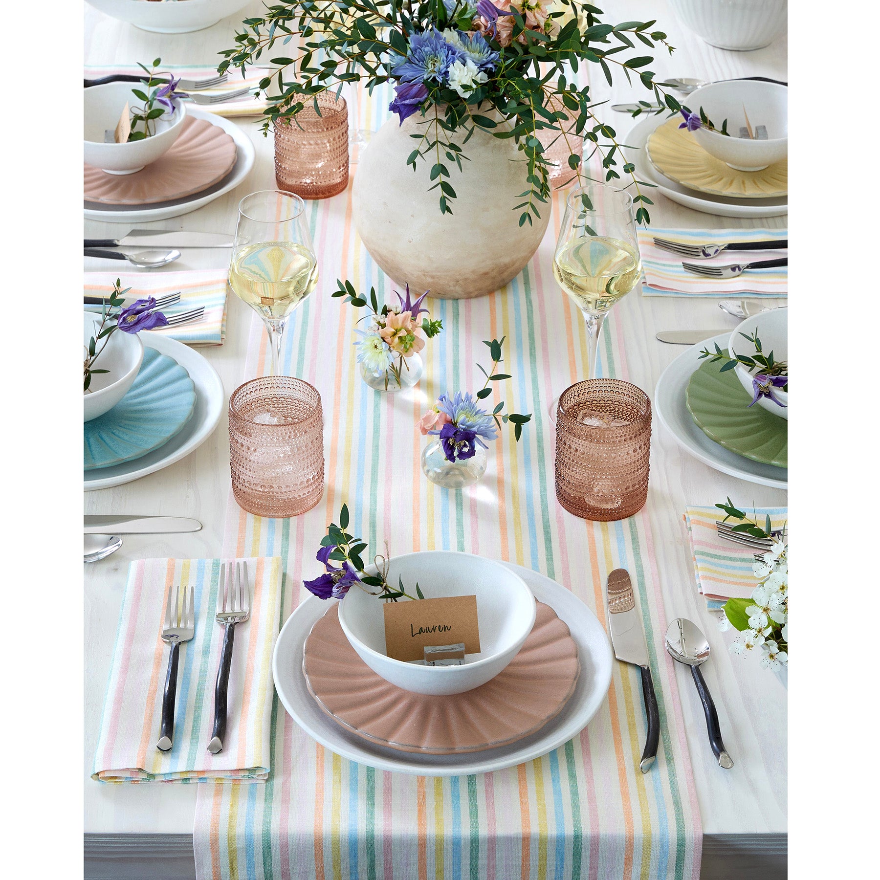 Elegant Julia Table Runner - Premium Linen Dining Table Decor for Weddings, Holidays & Home Decor - Perfect for Farmhouse, Rustic & Modern Dining Settings