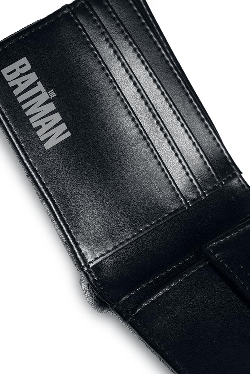 The Batman Vengeance 2022 Logo Official Black Bifold Wallet - Stylish Superhero Gift for Men, Perfect for Everyday Use & Batman Fans Collection