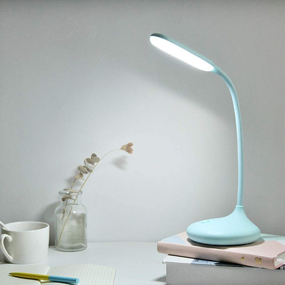 LED Desk Lamp with Eye-Caring Technology - Flexible Arm, 3 Lighting Modes & USB Charging Port - Adjustable Brightness for Study, Reading, Office & Bedroom - Perfect for Nighttime Work, Student Dorm Rooms & Home Office Setup