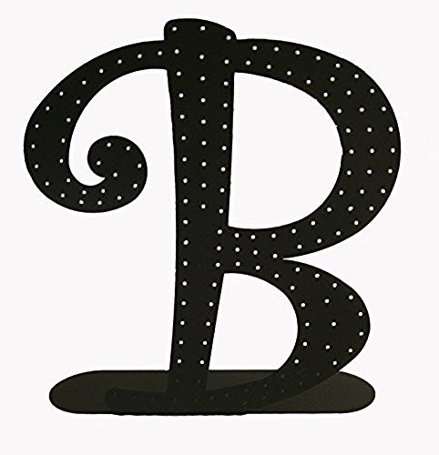 RMP Black Metal Letter B Earring Holder - Stylish Jewelry Organizer for Earrings, Studs & Hoops - Perfect for Bedroom, Bathroom & Travel