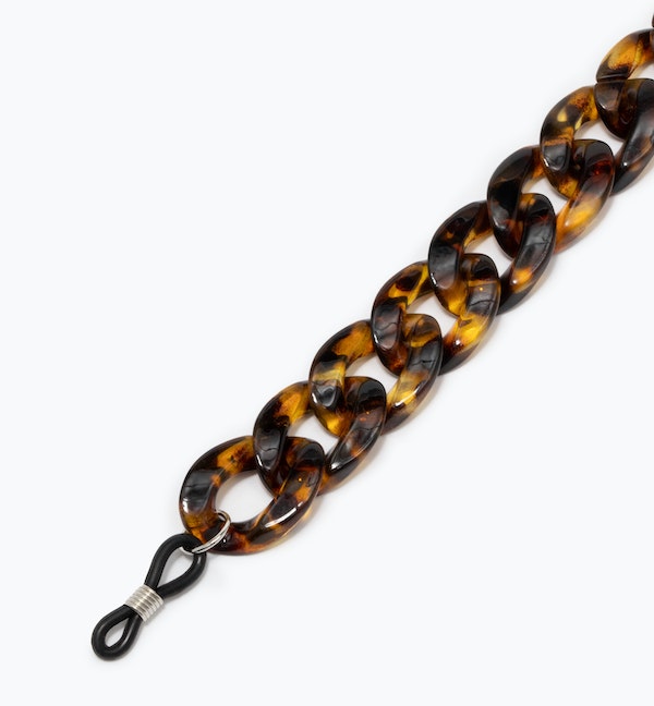 Chunky Acetate Eyeglass Chain 700mm - Stylish Reading Glasses Holder for Women & Men - Perfect for Reading, Working, and Fashion Accessories