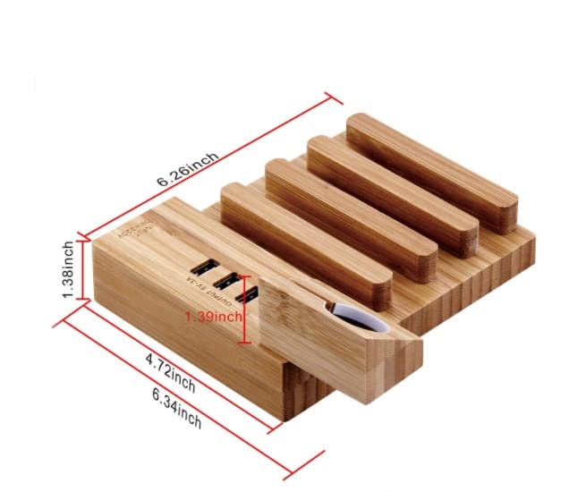BOGAZY Wooden Headphone Stand with 3 USB Charging Ports - 2-in-1 Desk Organizer for Headset & Phone Holder - Perfect for Home Office, Gaming Setup, and Workspace Organization
