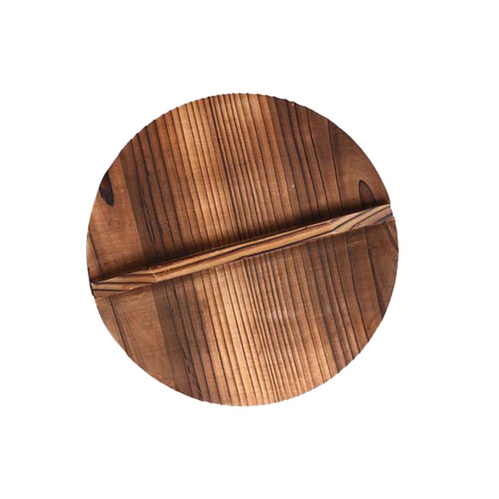 Cabilock Bamboo Oil Splash Guard - Premium Iron Pot Lid Cover for Cooking - Perfect for Frying, Sautéing & Preventing Oil Splatters in Kitchen