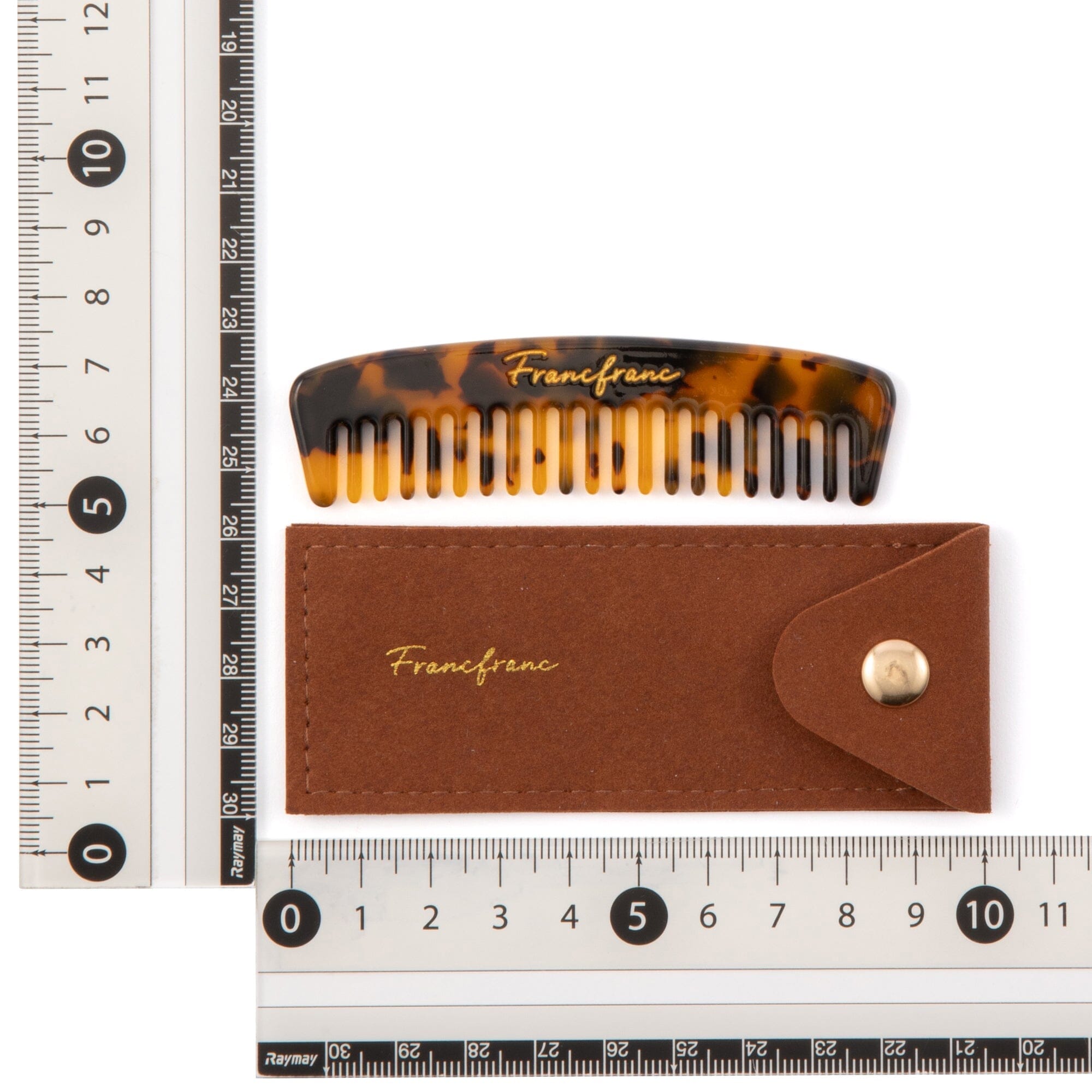 Compact Travel Comb with Pouch - Smooth Detangling Hairbrush for Men & Women | Perfect for On-the-Go Styling, Travel Essentials, and Everyday Carry
