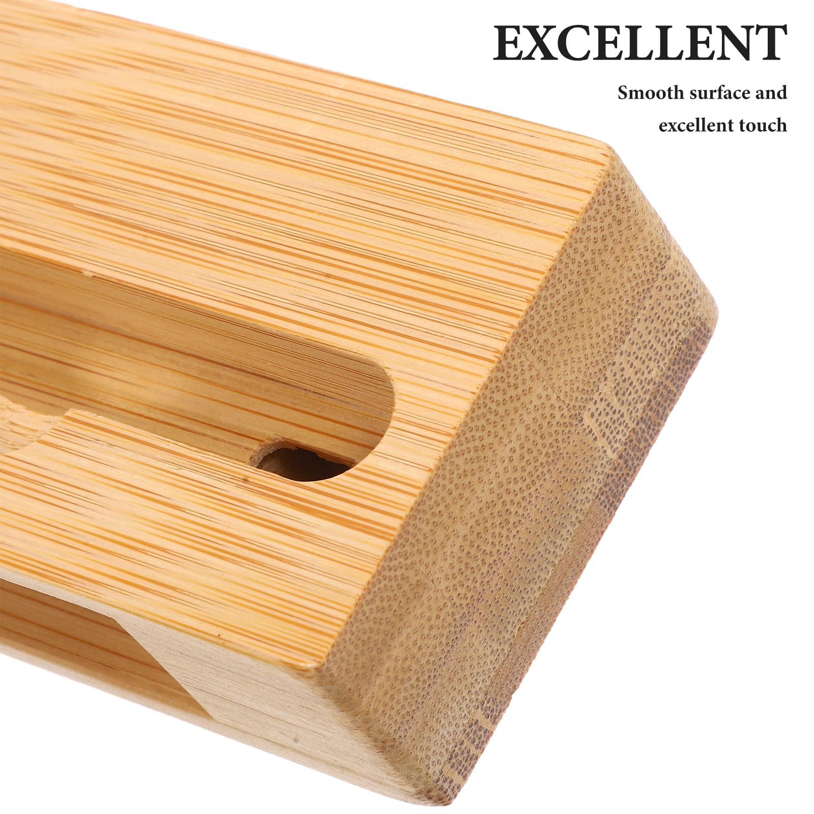 NUOBESTY Universal Wooden Phone Stand with Loudspeaker - Amplifies Sound for iPhone, Samsung, Android - Perfect for Home, Office, and Travel Use