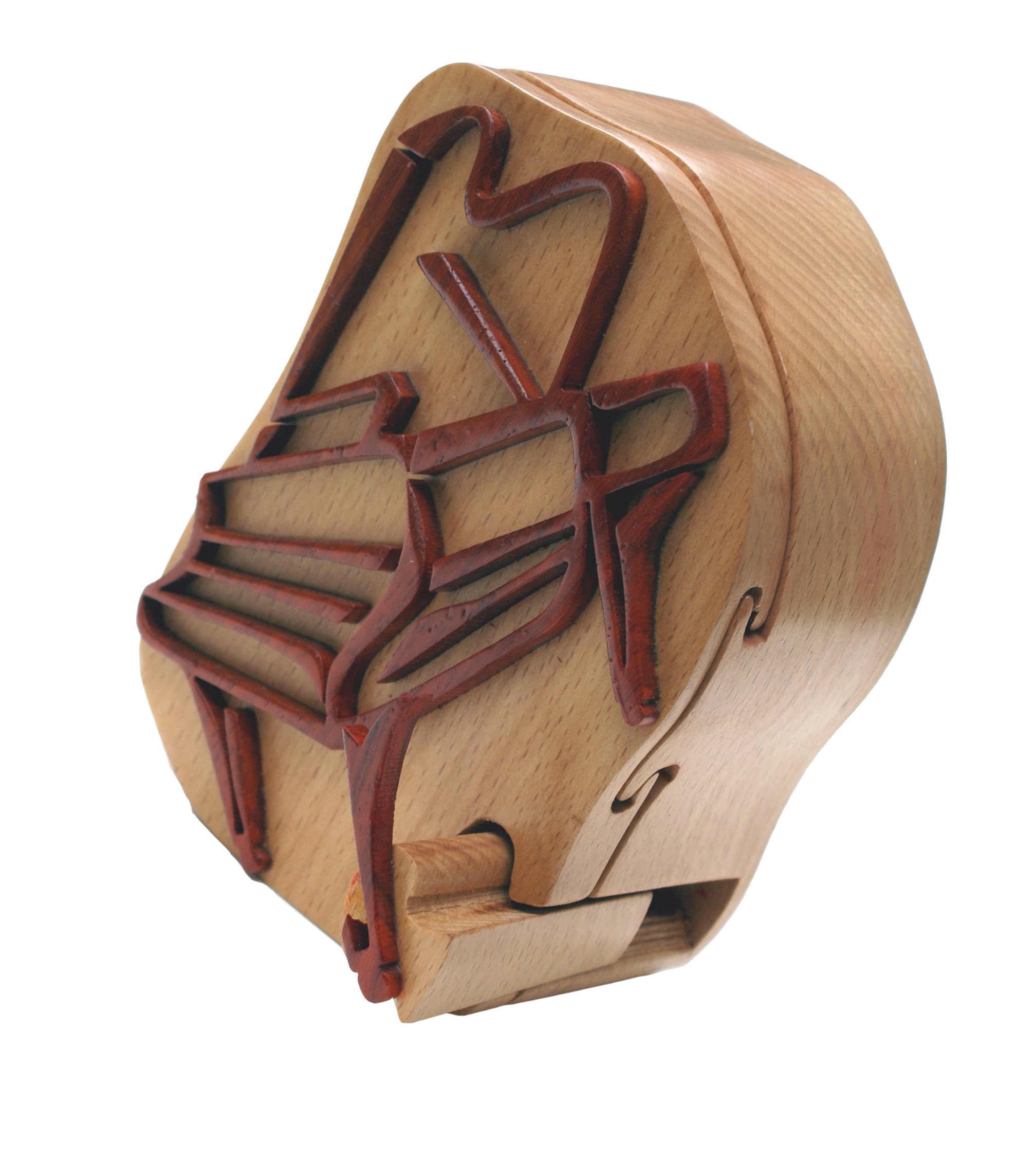 Wooden Piano Puzzle Box - Music Lover's Gift, Brain Teaser & Decorative Storage for Jewelry, Coins, Keepsakes - Perfect for Home Decor, Music Enthusiasts & Puzzle Collectors