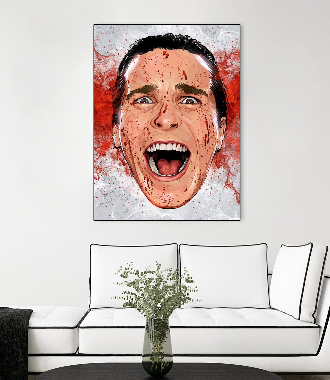 American Psycho Scream Mask - High-Quality Halloween Costume Accessory for Horror Movie Fans & Cosplay Enthusiasts | Perfect for Halloween Parties, Haunted Houses, and Scare Events