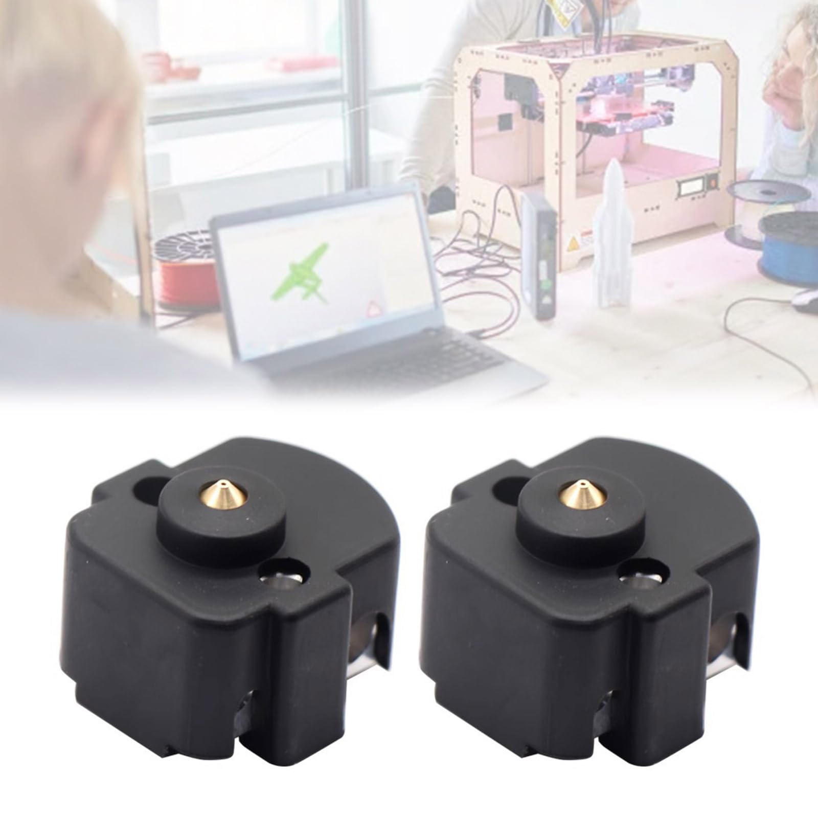 High-Temperature Black Silicone Socks for Red Lizard K1 Hotend - Heater Block Protector Cover - 3D Printer Accessory - Perfect for Ender 3, CR-10 & DIY 3D Printing Projects - Prevents Dust & Improves Print Quality