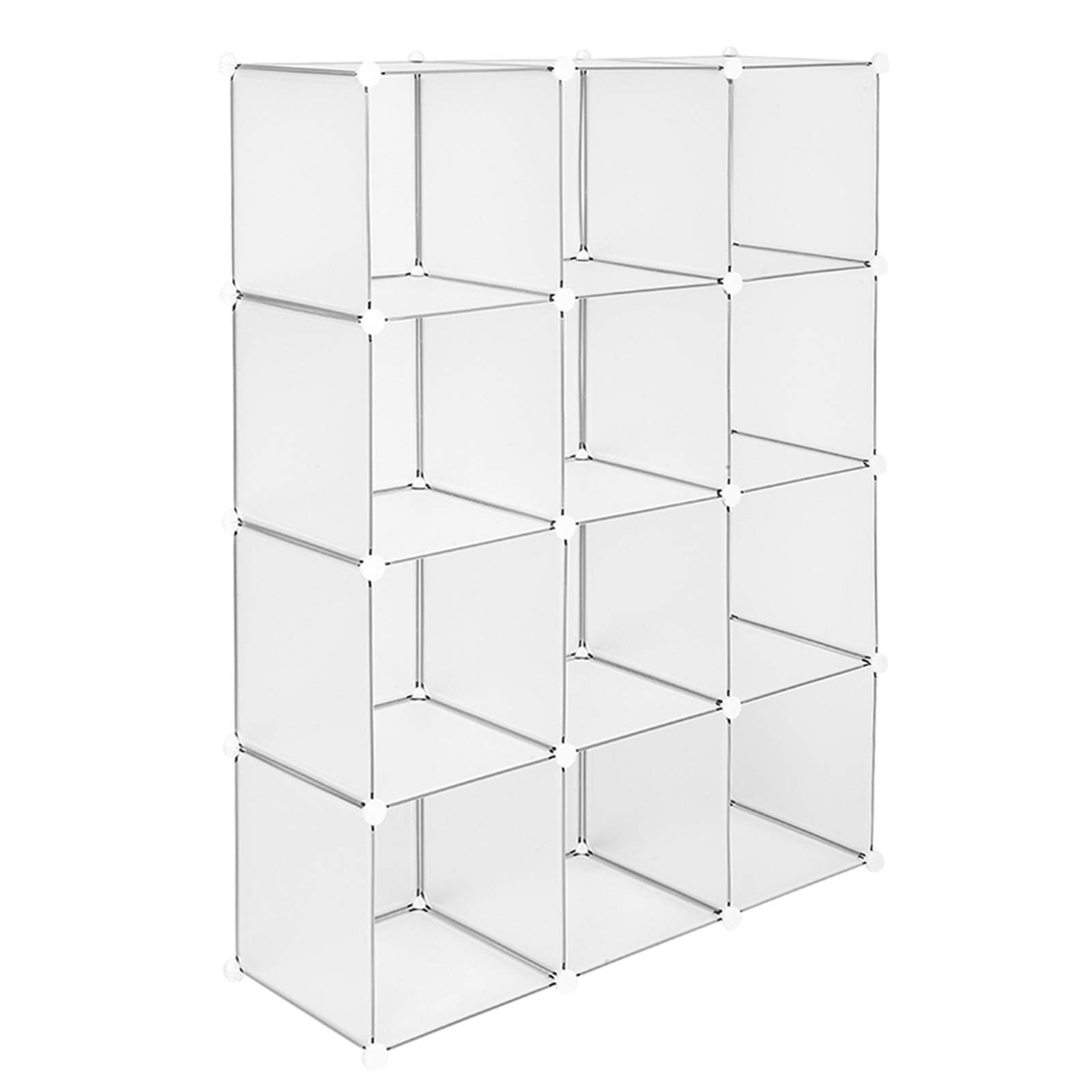 Bysesion 12-Cube Storage Organizer - Bookshelf, Closet & Home Organization - Perfect for Bedroom, Living Room & Office Storage Solutions