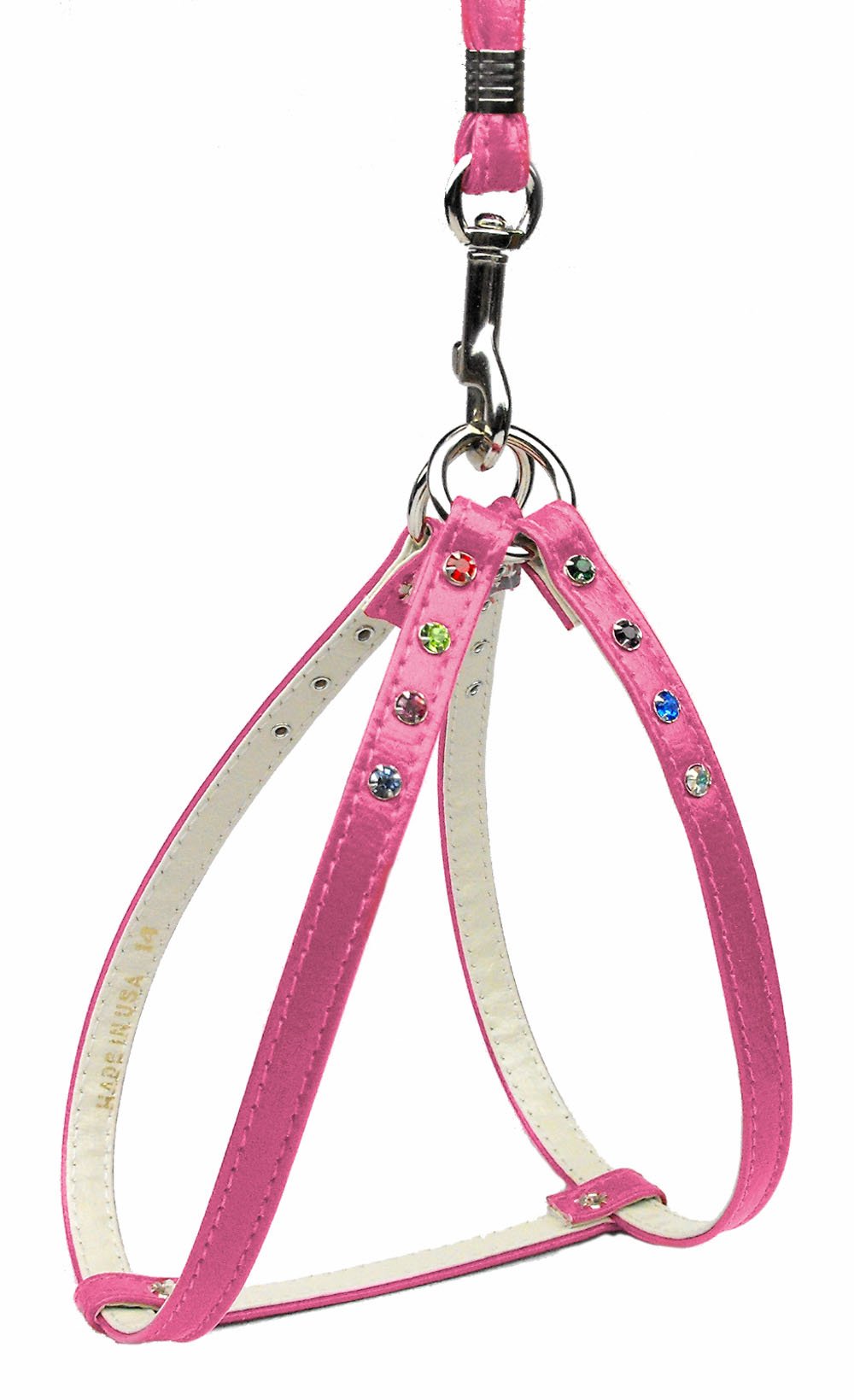 Confetti Jewel Pink Step-In Dog Harness for Small Dogs & Puppies - Adjustable & Comfortable Pet Harness for Walking, Training & Outdoor Adventures