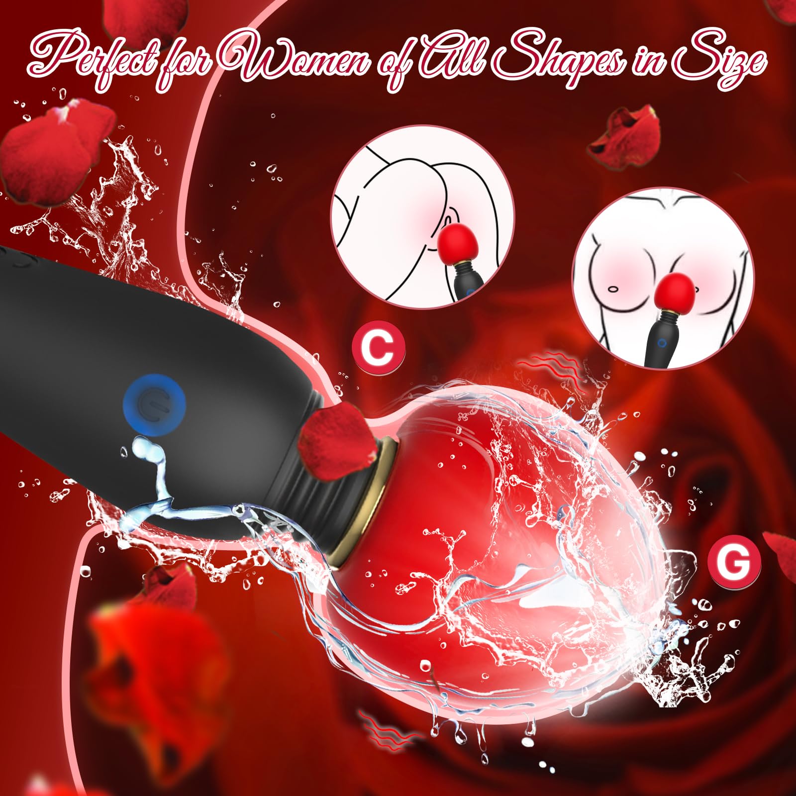 Powerful Bullet Vibrator with 10 Vibration Modes - Precision Clitoral, Nipple & G-Spot Stimulator - Rechargeable Personal Massager for Women - Perfect for Solo Play, Couples & Sensual Relaxation