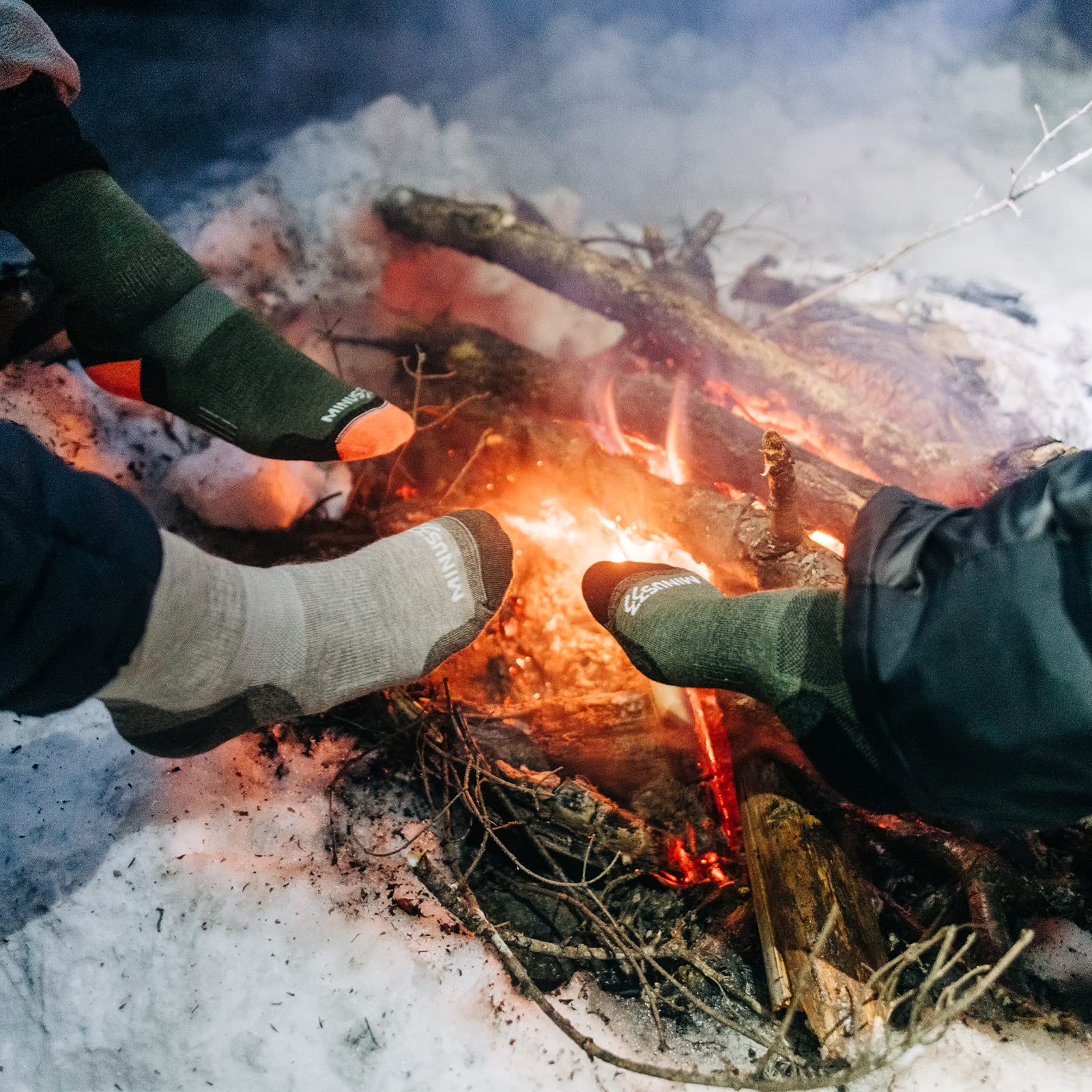 Premium USA Made Merino Wool Crew Socks for Hiking & Outdoor Adventures - Durable, Moisture-Wicking & Comfortable for Mountain Climbing, Camping & Trail Running