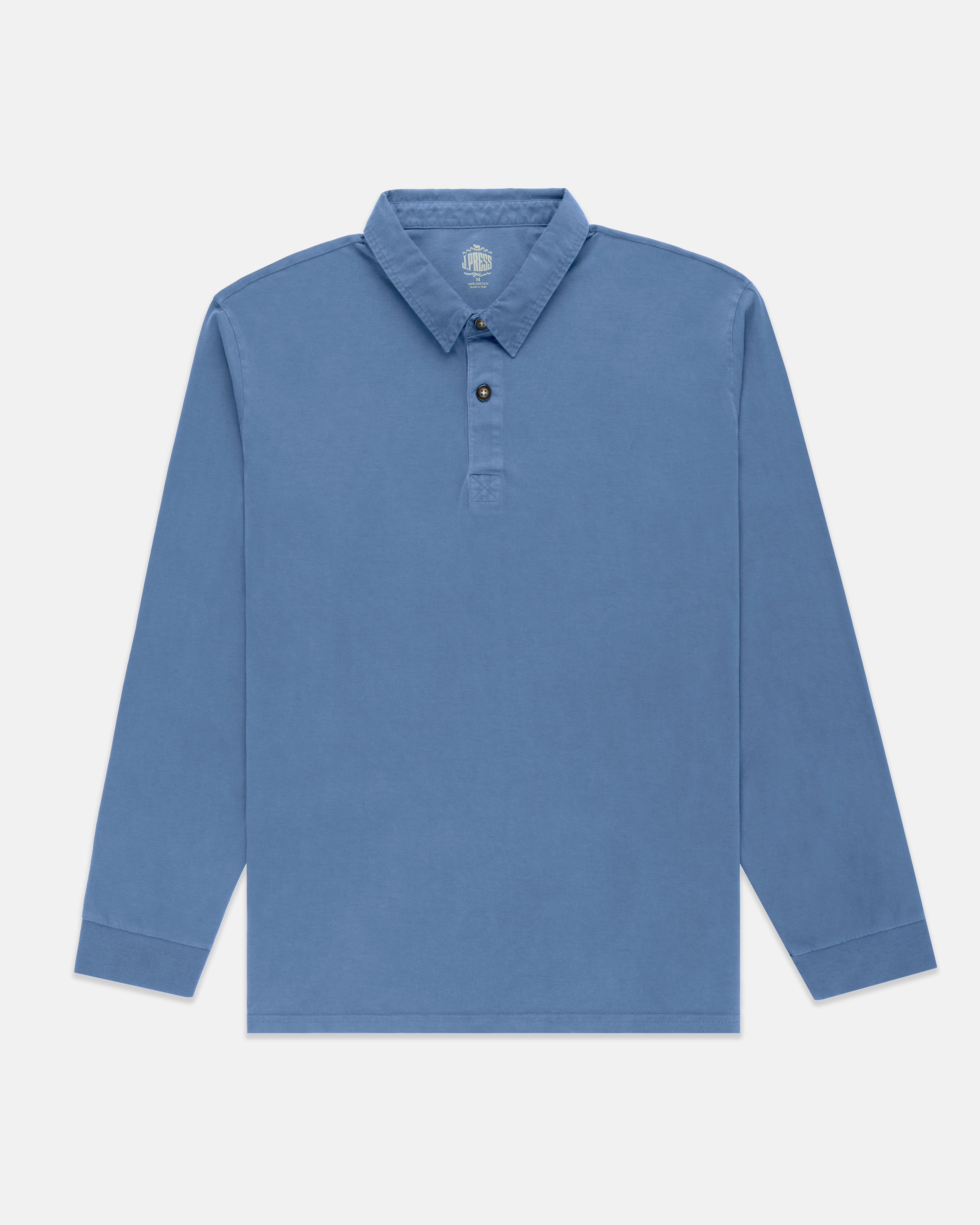 Premium Solid Color Long Sleeve Polo Shirt for Men - Comfortable Business Casual & Office Wear - Perfect for Work, Golf, and Everyday Outfits
