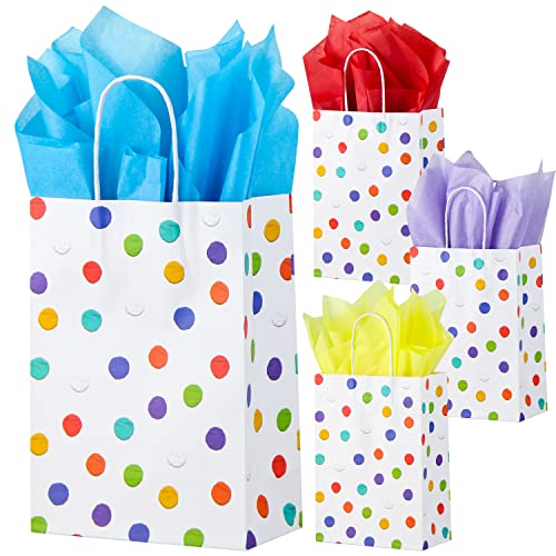 32pcs-Polka Dots-White