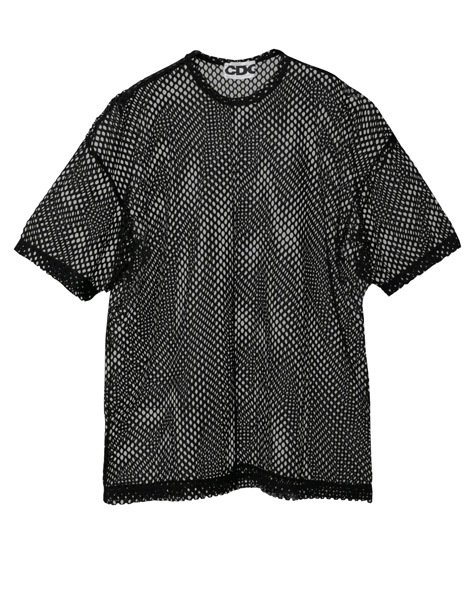 CDG Oversized Mesh T-Shirt for Men & Women | Preorder Now | Perfect for Streetwear & Casual Outfits