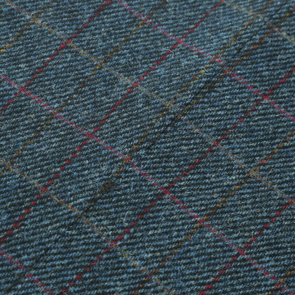 Beaucaire X Harris Tweed Classic Blue Blazer for Men - Elegant Formal Wear for Business, Weddings & Special Occasions
