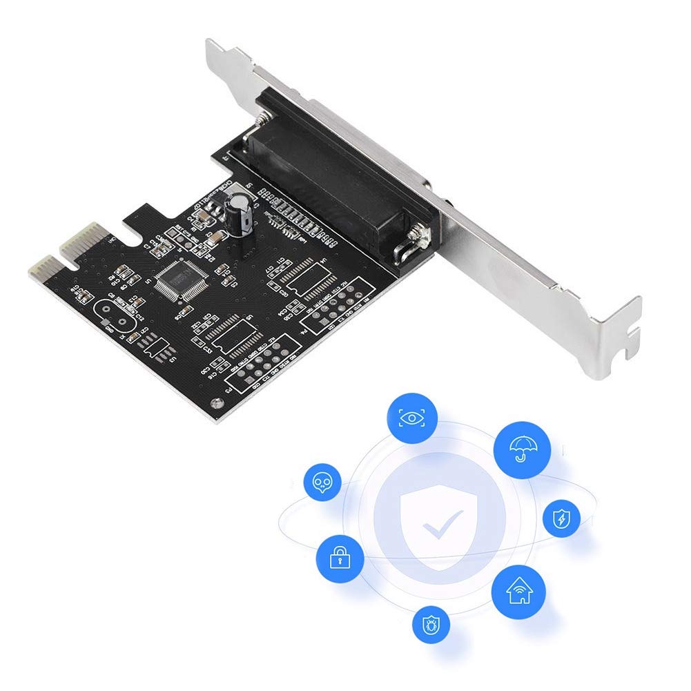 PCIe to Parallel Port Adapter Card - DB25 LPT Printer Controller for MAC & Linux | High-Speed Printing Solution for Legacy Printers, Industrial Equipment & POS Systems