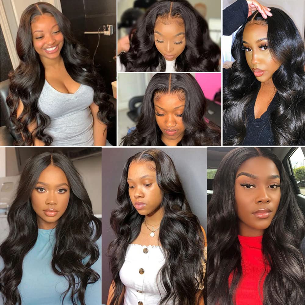 YISEA 100% Unprocessed Brazilian Virgin Human Hair Weave Extensions - 4 Bundles Body Wave (26, 24, 22, 20 Inches) 12A Grade Natural Color for Hair Extensions & Styling - Perfect for Daily Wear, Parties & Special Occasions