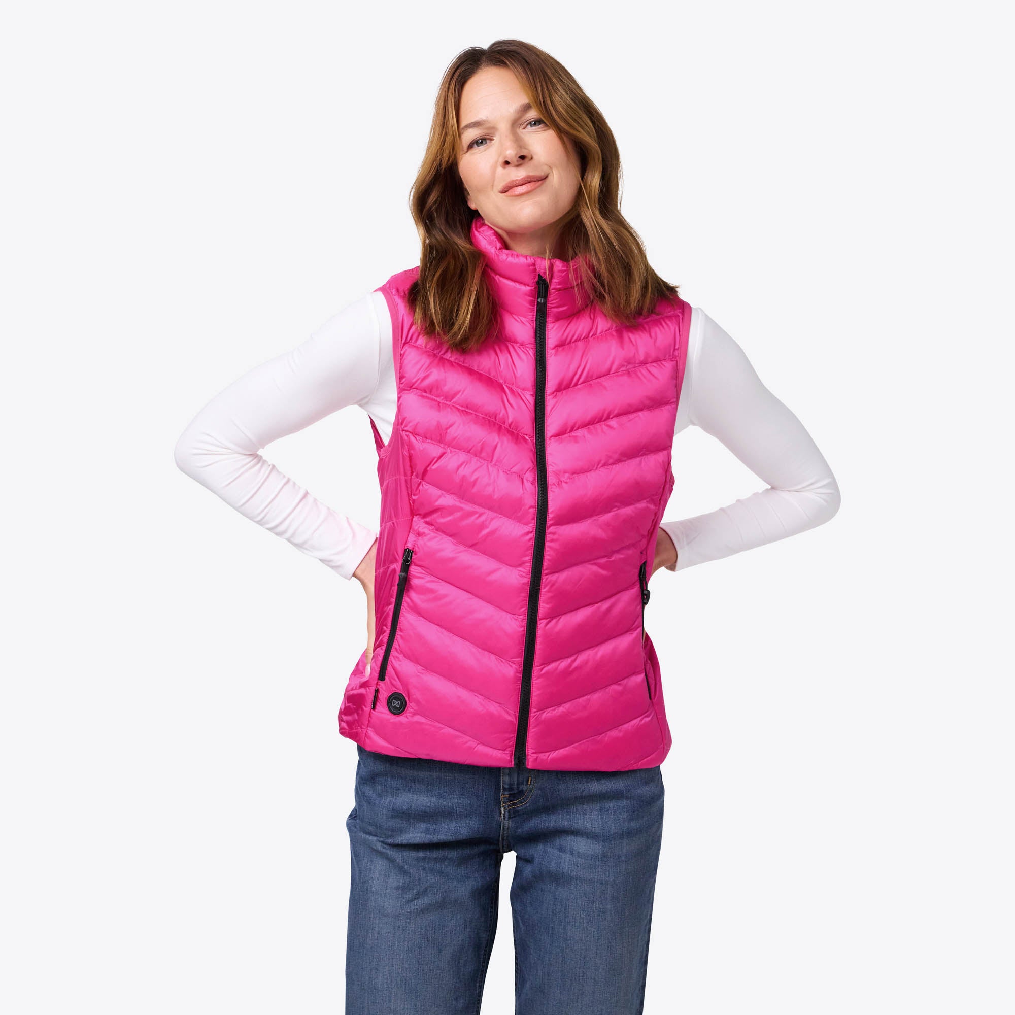 Backcountry Xtera Heated Vest for Women - Pink | Battery-Powered Winter Jacket | Outdoor Activities, Skiing, Hiking & Cold Weather Wear