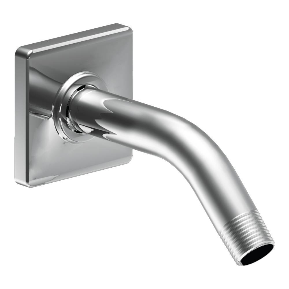 90 Degree Shower Arm and Flange - Chrome Plated S133 Moen Replacement Part for Bathroom Shower Installation & Repair