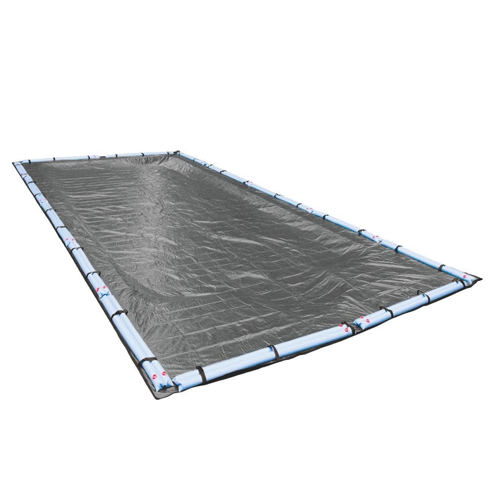 Pool Mate 511836R-PM 20-Year Professional-Grade Winter Pool Cover for In-Ground Pools, 18 x 36 Feet, Charcoal Color - Heavy Duty Protection for Cold Weather & Snow Loads