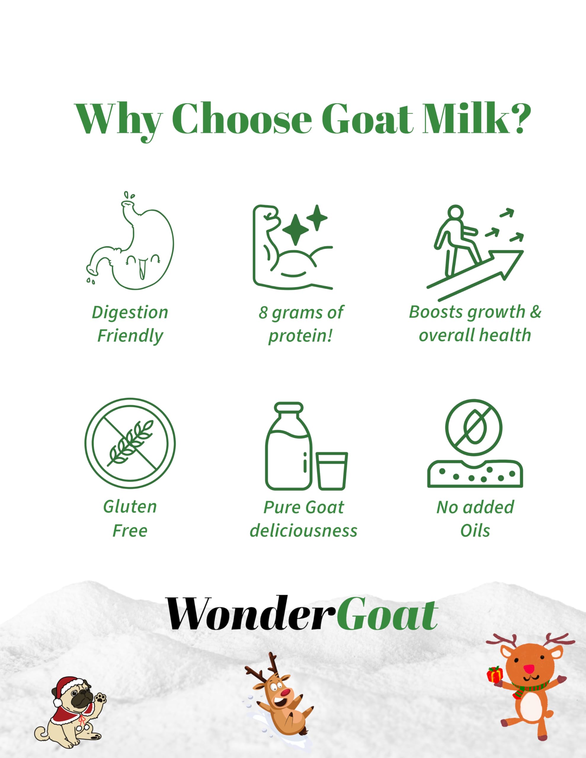 Organic Goat Milk Powder from Netherlands - 100% Grass Fed, Non-GMO, Gluten Free | Rich in Protein, Calcium, Probiotics & Vitamins | Easy to Digest for Adults & Kids | Perfect for Smoothies, Baking & Healthy Nutrition