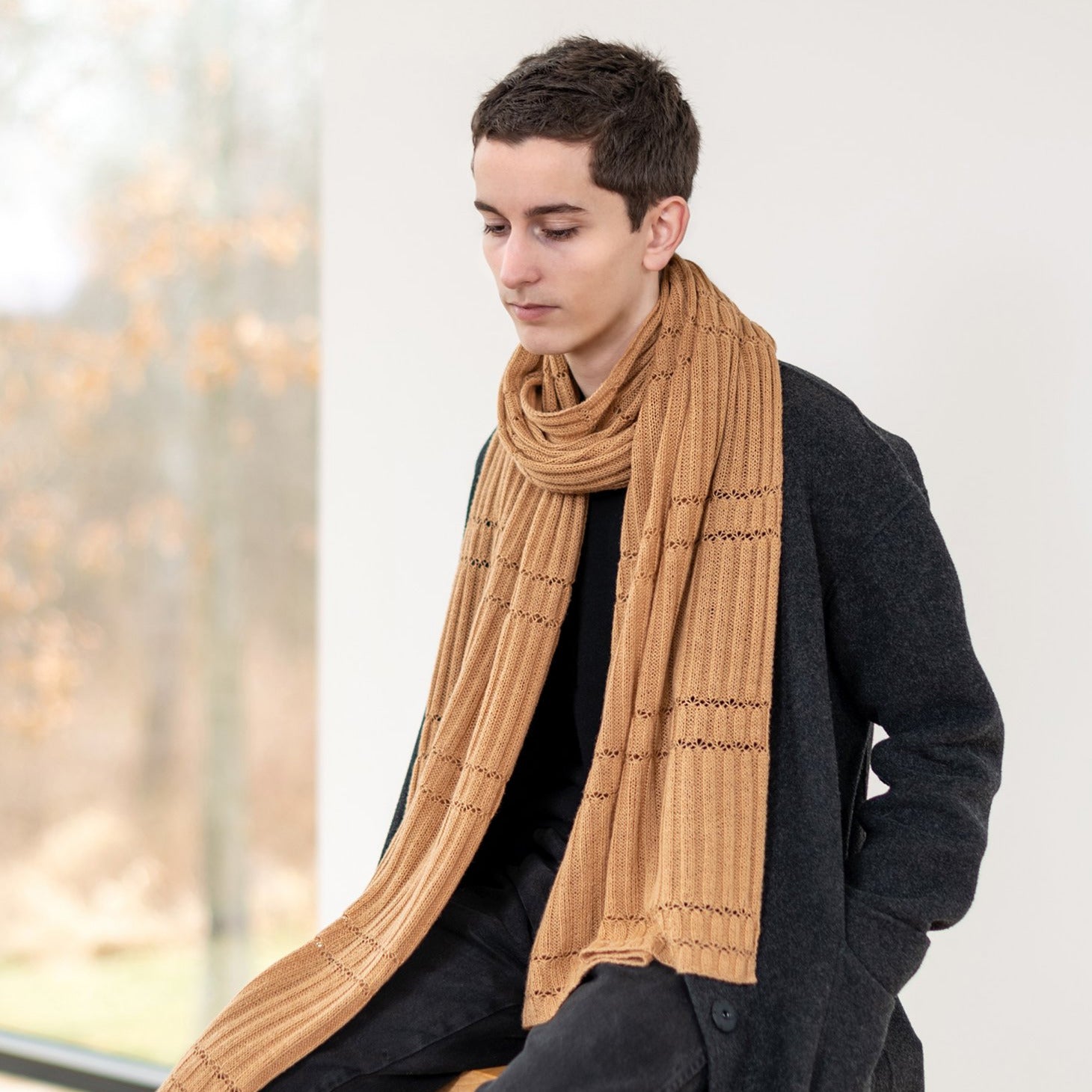 AVFKW x Julie Hoover Terrace Wrap Bundle - Cozy Knit Shawl for Women, Perfect for Outdoor Lounging & Cool Evenings